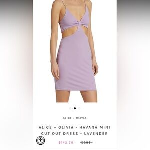 Alice and Olivia cut out dress new with tags